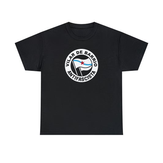 Camisola Vilar de Barrio antifascista (gal) - Unisex - 100% algodón de alta calidade