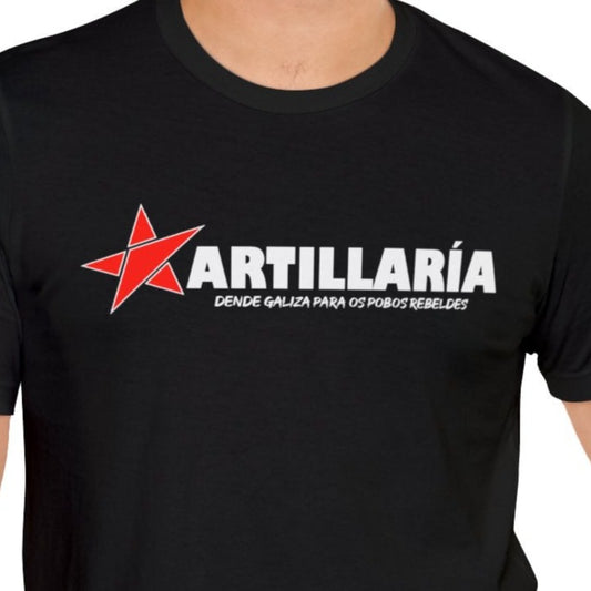 Camisola Artillaría negra - Unisex - 100% algodón de alta calidade