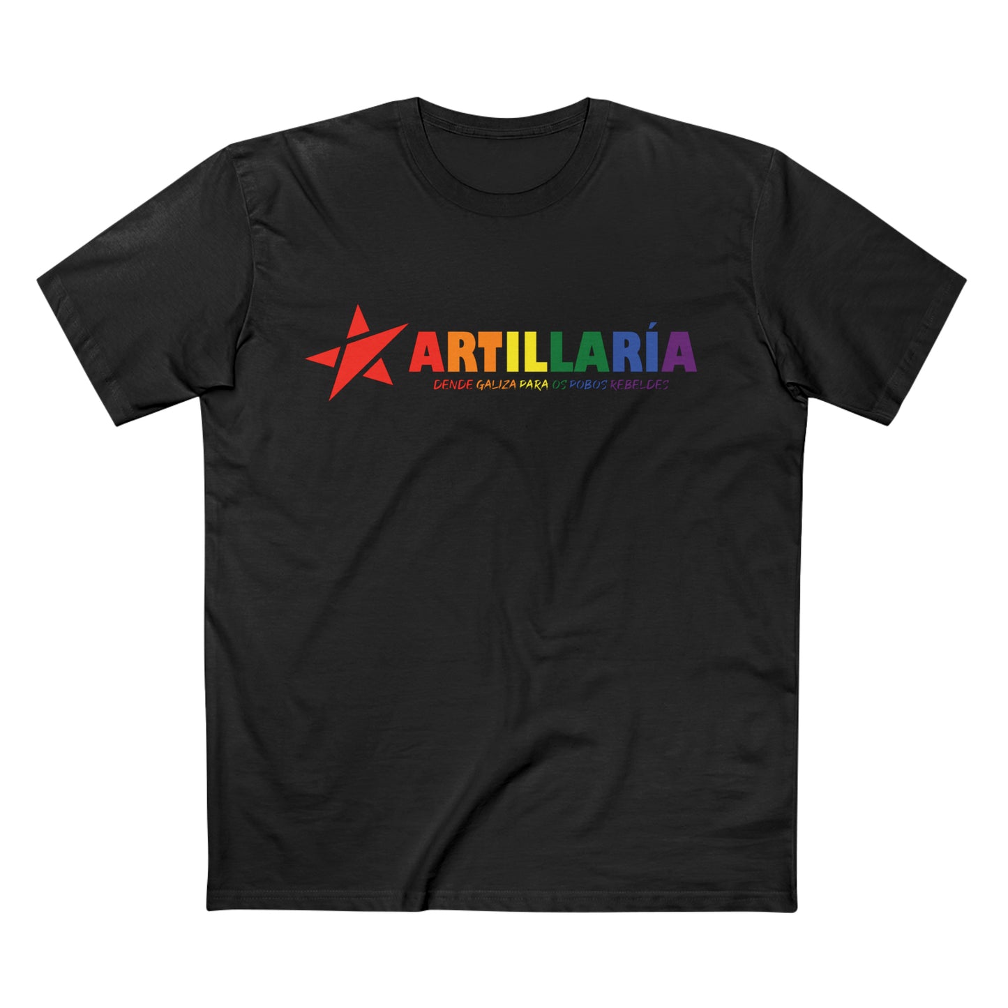 Camisola Artillaría multicolor negra - Unisex - 100% algodón de alta calidade