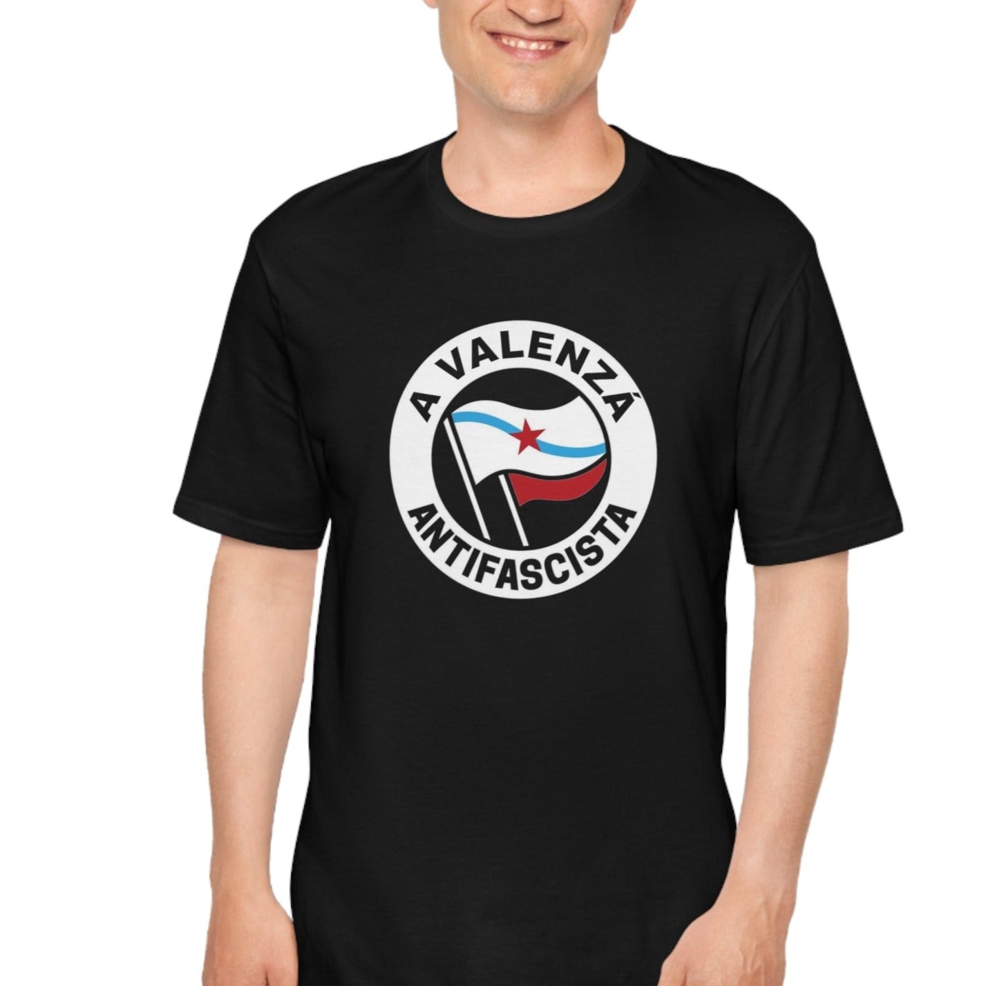 Camisola A Valenzá antifascista (gal) - Unisex - 100% algodón de alta calidade