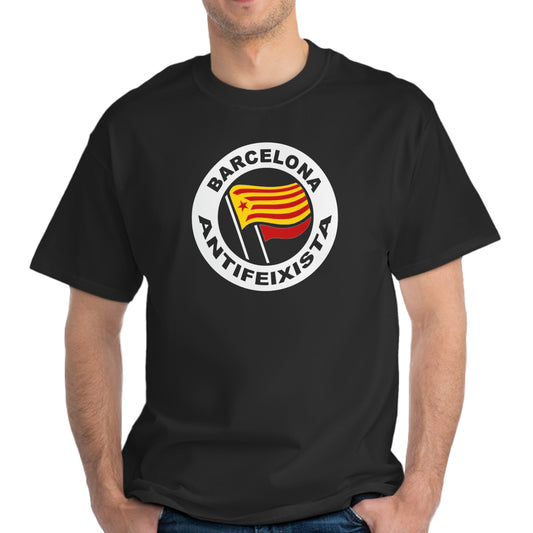 Samarreta Barcelona antifeixista - Unisex - 100% cotó d'alta qualitat