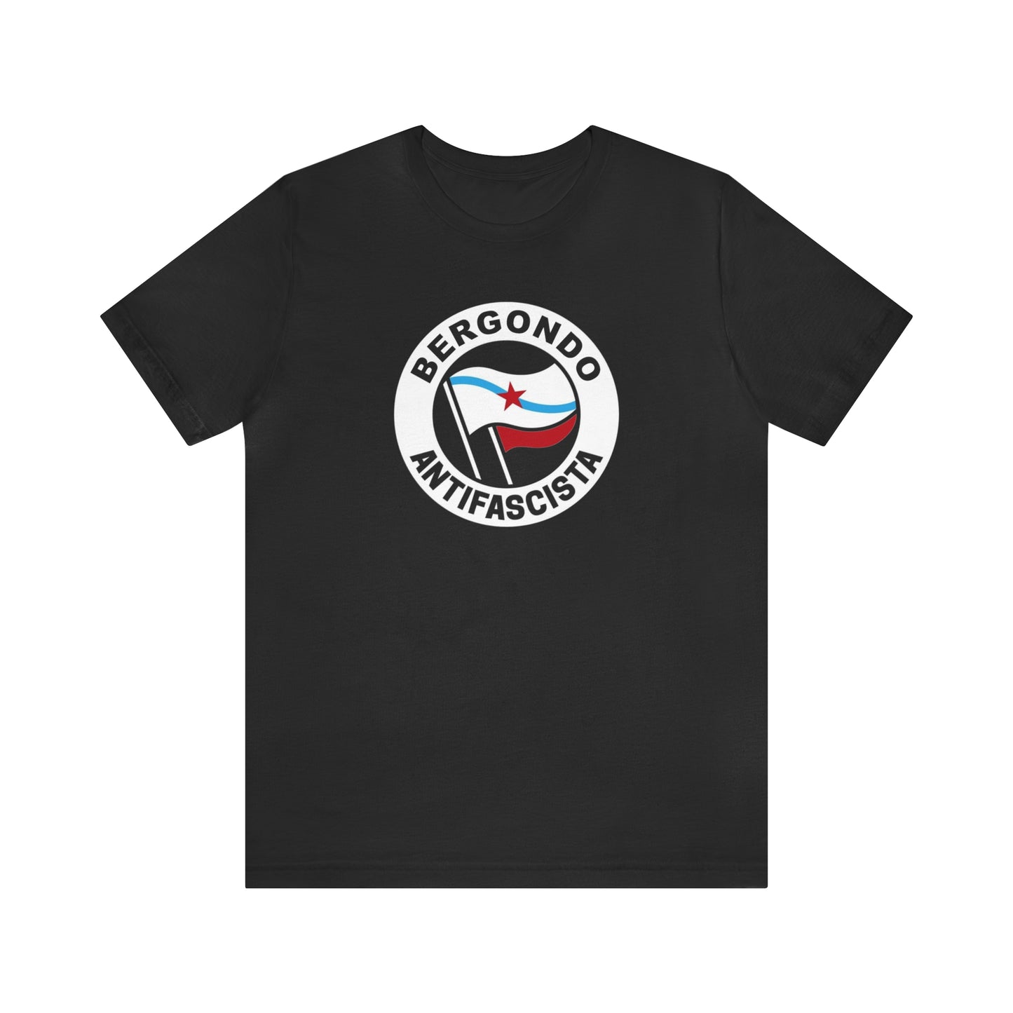 Camisola Bergondo antifascista (gal) - Unisex - 100% algodón de alta calidade