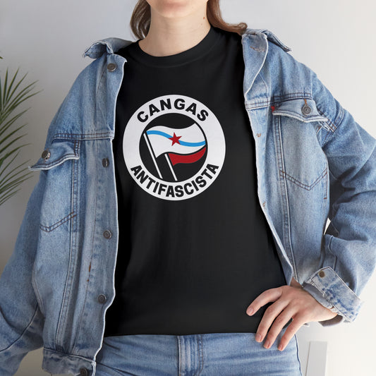 Camisola Cangas antifascista (gal) - Unisex - 100% algodón de alta calidade