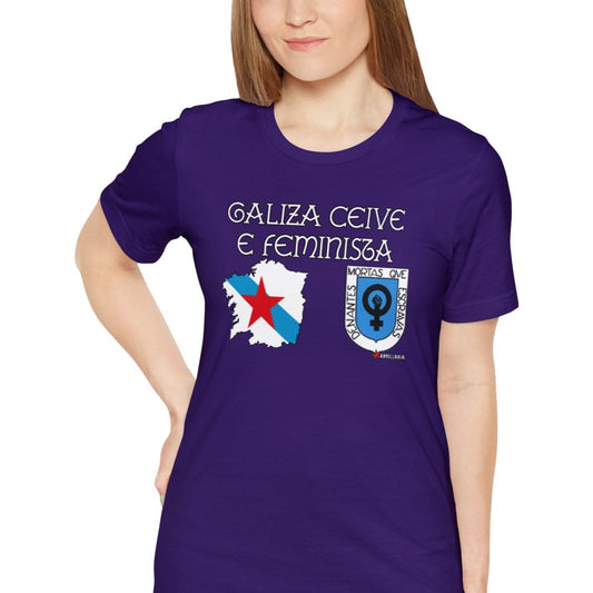 Galiza ceive e feminista (reint) - Unisex - 100% algodón de alta calidade