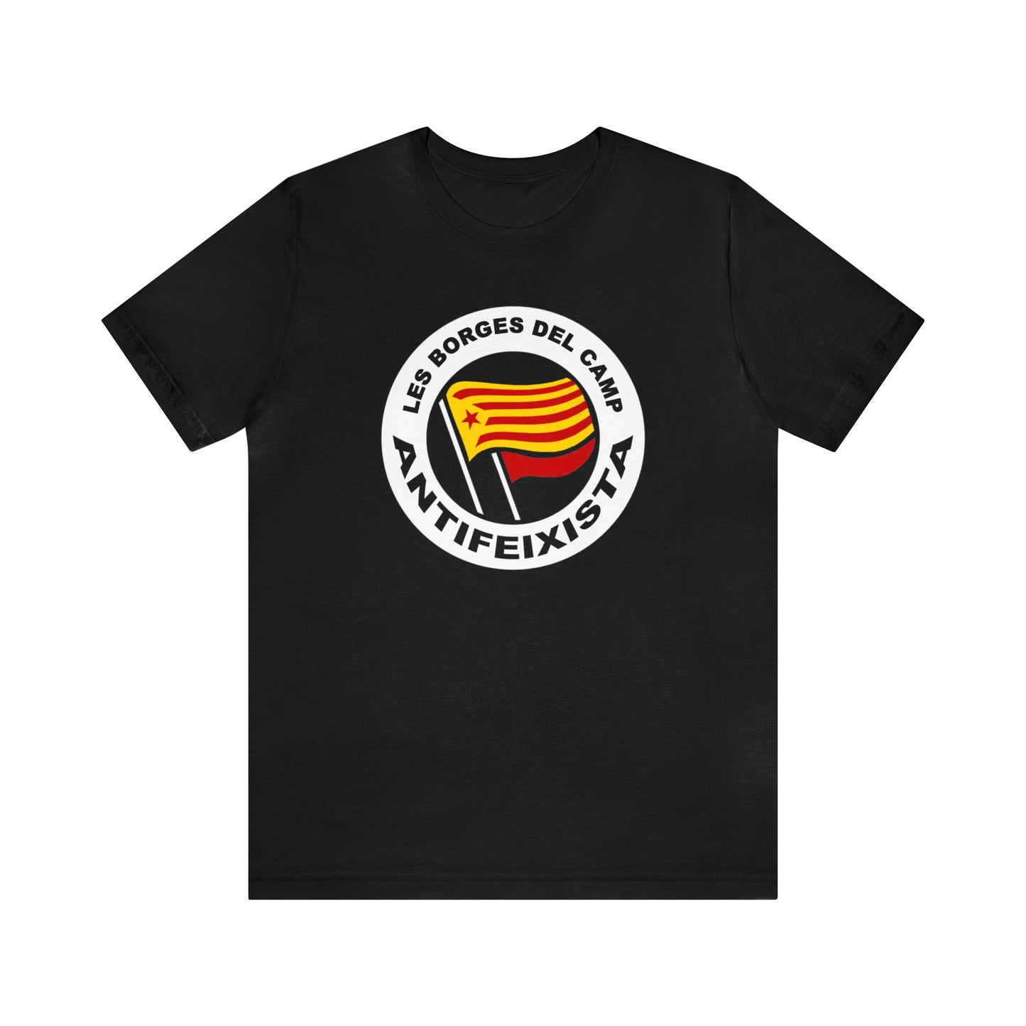 Les Borges del Camp kamiseta antifaxista - Unisex - %100 kalitate handiko kotoia