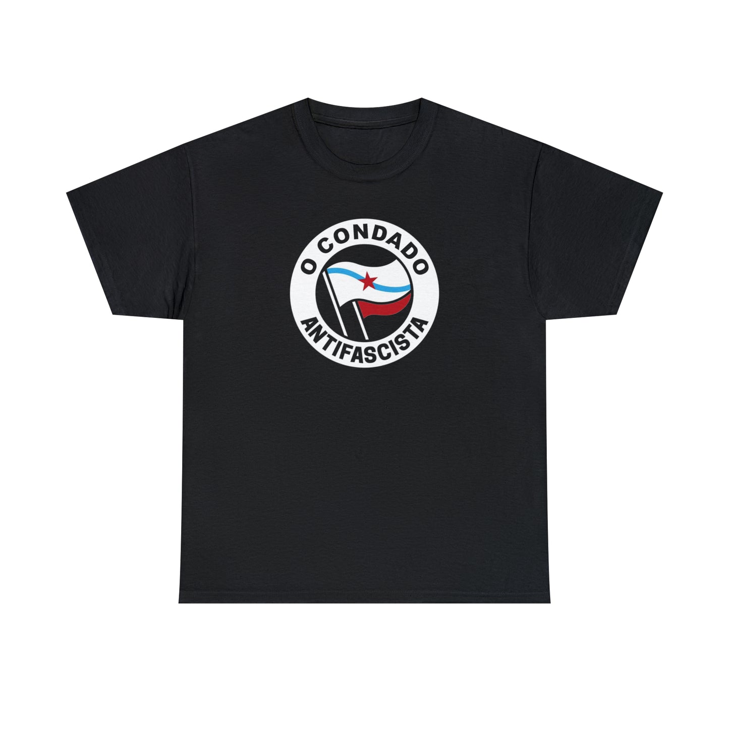 Camisola O Condado antifascista (gal) - Unisex - 100% algodón de alta calidade