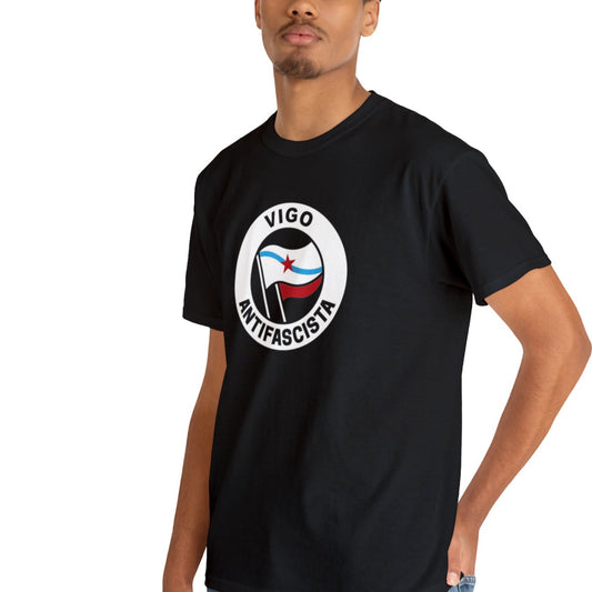 Camisola Vigo antifascista (gal) - Unisex - 100% algodón de alta calidade