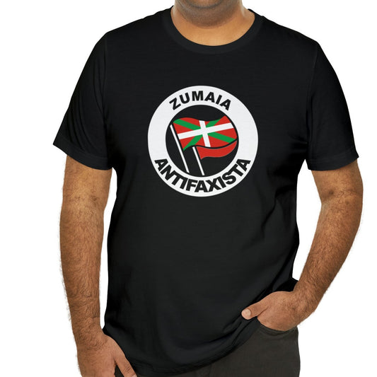 Zumaia antifaxista kamiseta - Unisex - %100 kalitate altuko kotoia